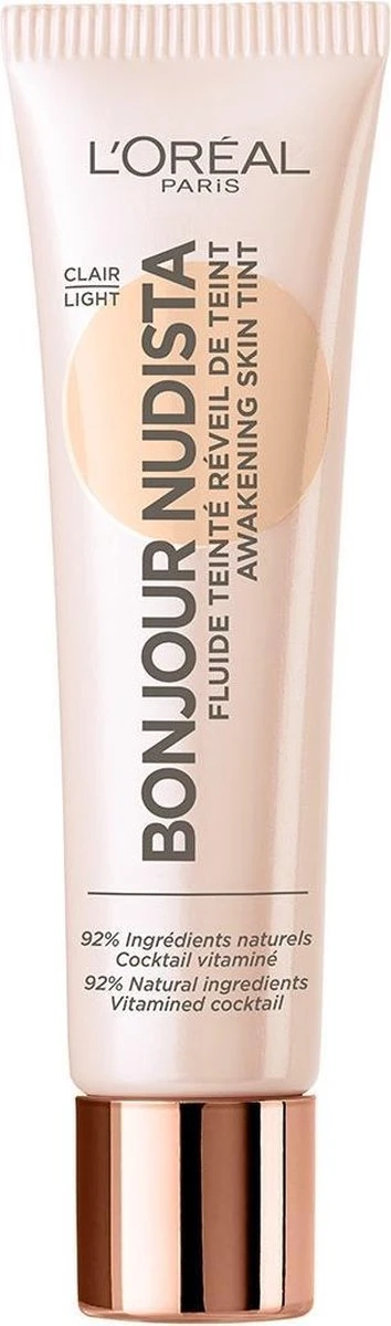 L'Oréal Paris Bonjour Nudista BB Cream - 01 Clair/Fair 6 L'Oréal Paris Bonjour Nudista BB Cream - 01 Clair/Fair - Afbeelding 4