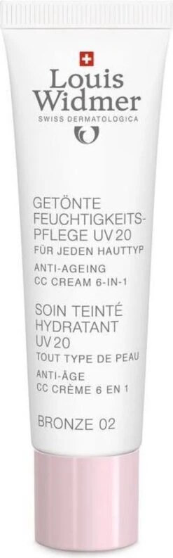 Louis Widmer CC-cream (getinte Dagverzorging UV20) Nr.2 Bronze Ongeparfumeerd -Beroemde Cosmetica Winkel 374x1200 2