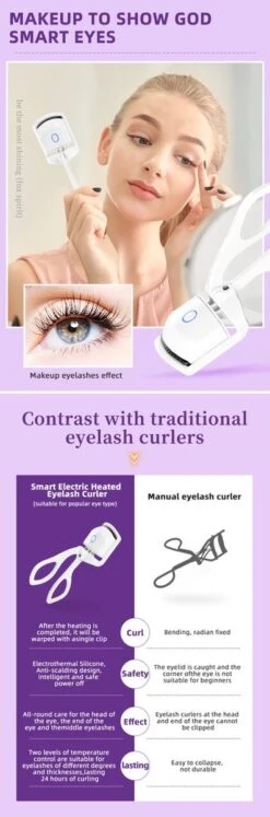 BeautyTech Elektrische Wimperkruller/Wimperkrultang - Roze - Oplaadbaar - Beauty - Verzorging - Make Up -Beroemde Cosmetica Winkel 397x1200 2