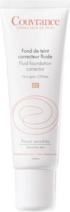 Avene Couvrance Fluid Foundation Corrector SPF20 30ml -Beroemde Cosmetica Winkel 400x1200 1