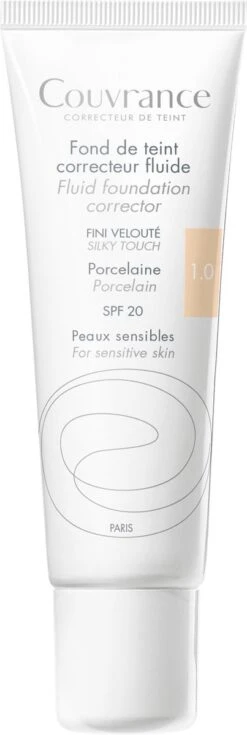 Avene Couvrance Fluid Foundation Corrector SPF20 30ml -Beroemde Cosmetica Winkel 403x1200 1