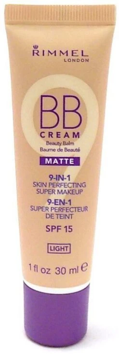 Rimmel London BB Cream 9-in-1 Matte Skin Perfecting Super Makeup - Light - BB Cream -Beroemde Cosmetica Winkel 406x1200 2