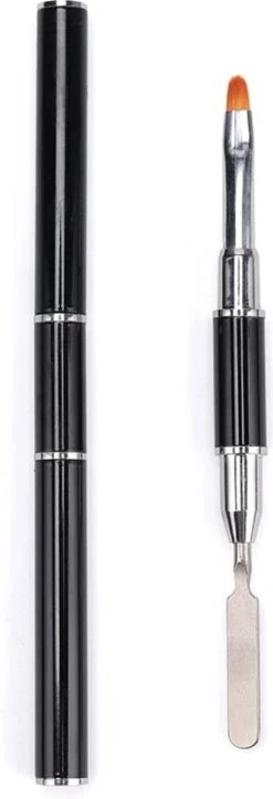 Nagel Polygel Tool - Gel Penseel - Nail Poly Gel Tool - 2 In 1 Kwast Met Spatel