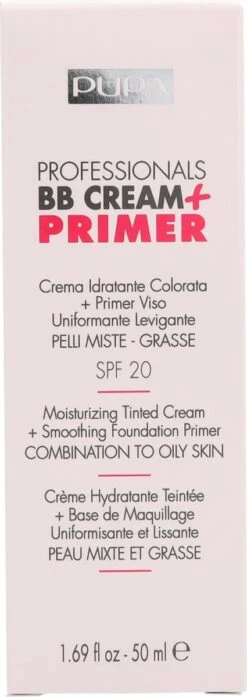 Pupa Milano BB Cream + Primer For Combination To Oily Skin - 001 Nude -Beroemde Cosmetica Winkel 425x1200