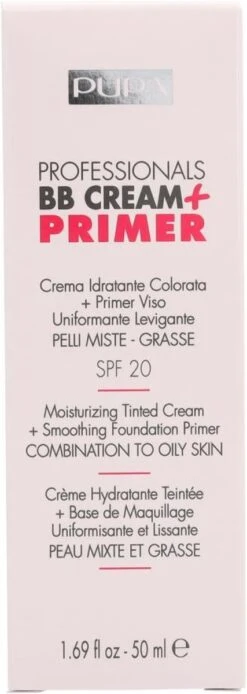Pupa Milano BB Cream + Primer For Combination To Oily Skin - 001 Nude -Beroemde Cosmetica Winkel 427x1200 2