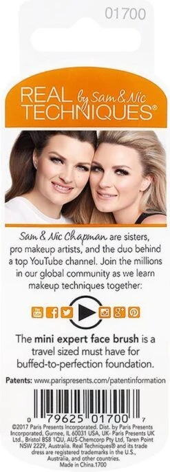 Real Techniques - Brushes Base Mini Expert - Travel Makeup Brush -Beroemde Cosmetica Winkel 432x1200 6