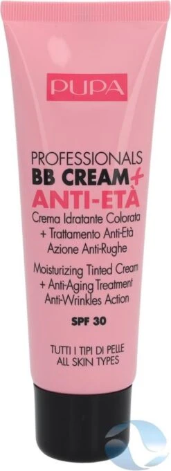 Pupa Milano Professionals BB Cream + Anti-Eta - 001 Nude -Beroemde Cosmetica Winkel 435x1200 1
