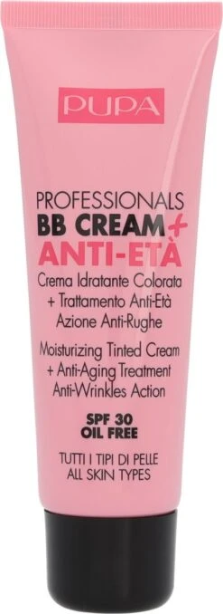 Pupa Milano Professionals BB Cream + Anti-Eta - 001 Nude -Beroemde Cosmetica Winkel 437x1200 5