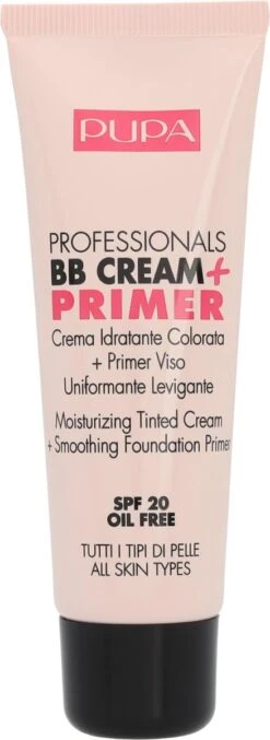 Pupa Milano Professionals BB Cream + Primer - Nude 001 -Beroemde Cosmetica Winkel 438x1200 5