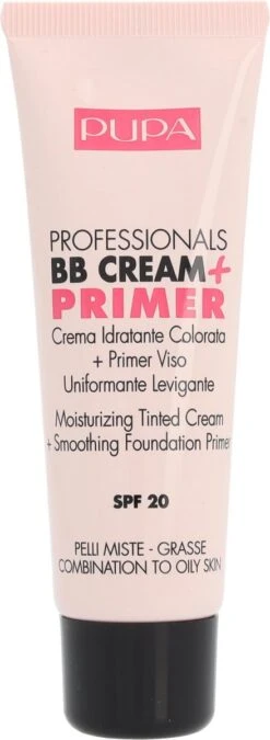 Pupa Milano BB Cream + Primer For Combination To Oily Skin - 001 Nude -Beroemde Cosmetica Winkel 439x1200 6