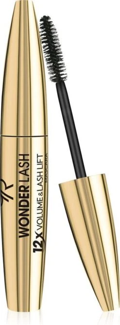 Golden Rose WONDER LASH Mascara Zwarte Mascara 12x Volume Borstel