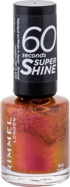 Rimmel London 60 Seconds Super Shine Nagellak - 834 Fab! (L) -Beroemde Cosmetica Winkel 451x1200 2