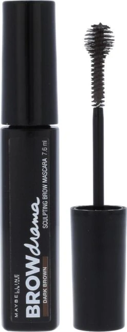 Maybelline Brow Drama Sculpting Wenkbrauw Mascara - Dark Brown -Beroemde Cosmetica Winkel 459x1200 3