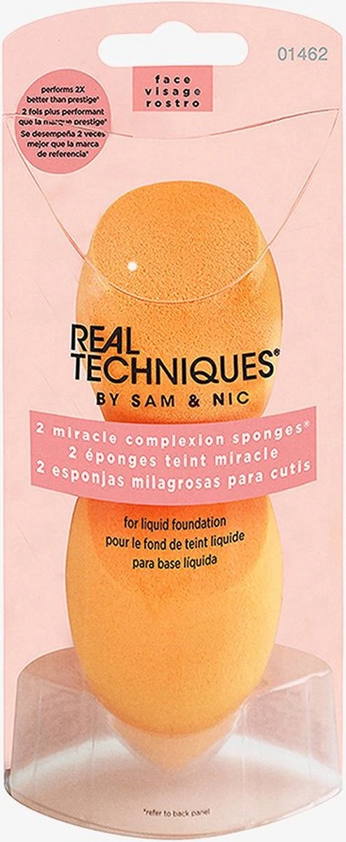 Real Techniques Miracle Complexion Duo Sponge - Make-up Spons 3 Real Techniques Miracle Complexion Duo Sponge - Make-up Spons