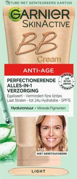 Garnier Skin Naturals BB Cream Anti Aging - 50 Ml - Light -Beroemde Cosmetica Winkel 517x1200