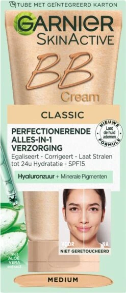 Garnier SkinActive BB Cream Classic Medium 5-in-1 Verzorging - 50 Ml -Beroemde Cosmetica Winkel 519x1200