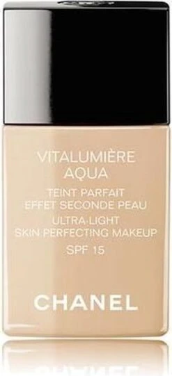 Chanel Vitalumiere Aqua Foundation - 30 Beige - SPF15 - 30 Ml -Beroemde Cosmetica Winkel 548x1200