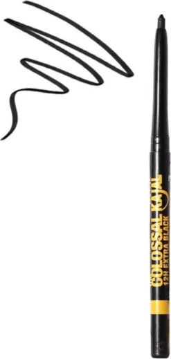 Maybelline The Colossal Kajal Oogpotlood - Extra Black -Beroemde Cosmetica Winkel 571x1200