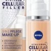 NIVEA Hyaluron Cellular Filler 3-in-1 Verzorgende Make-up #02 Medium (30 Ml), Hydraterende Foundation Met Hyaluron, Gezichtsmake-up