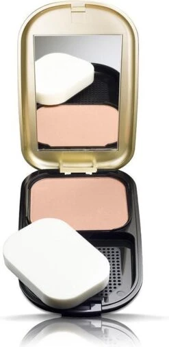 Max Factor - Facefinity Spf 20 Compact Makeup 10 G 001 Porcelain -Beroemde Cosmetica Winkel 586x1200