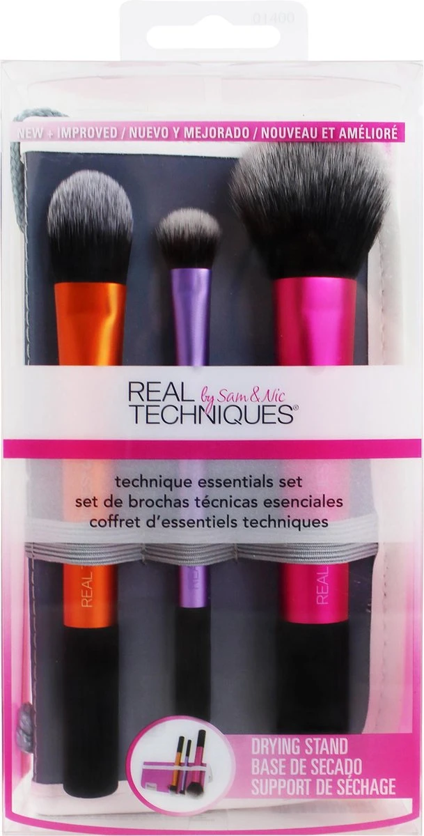 Real Techniques Essentials Set - 3 Delig - Make-up Kwastenset 4 Real Techniques Essentials Set - 3 Delig - Make-up Kwastenset - Afbeelding 2