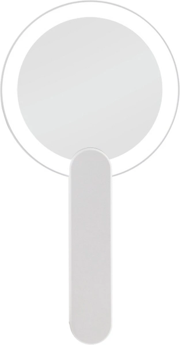 Merkloos Make Up Spiegel Met Led Verlichting - Verzorging Spiegel - Luxe Handspiegel - Zakspiegel - Sterke Handvat -Wit 7 Merkloos Make Up Spiegel Met Led Verlichting - Verzorging Spiegel - Luxe Handspiegel - Zakspiegel - Sterke Handvat -Wit - Afbeelding 5