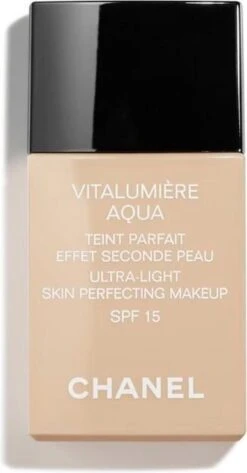 Chanel Vitalumiere Aqua Foundation - 30 Beige - SPF15 - 30 Ml -Beroemde Cosmetica Winkel 626x1200