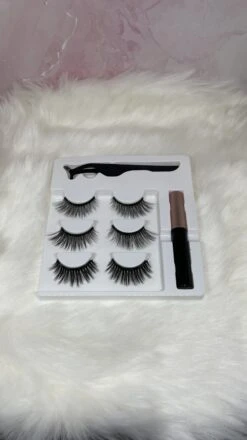 Magnetische Wimpers -Magnetische Eyeliner - 3 Set Wimpers - Magnetic Lashes - Eyelashes - Fake Lashes - 3D Wimpers -Beroemde Cosmetica Winkel 674x1200 5