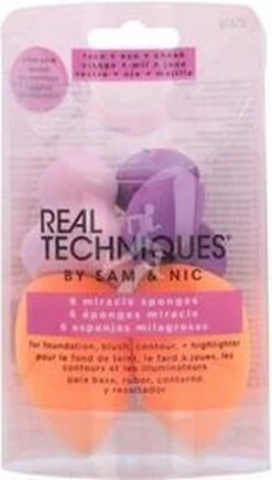 Real Techniques 6 Miracle Sponges - Make-up Spons 31 Real Techniques 6 Miracle Sponges - Make-up Spons -Beroemde Cosmetica Winkel 682x1200 4