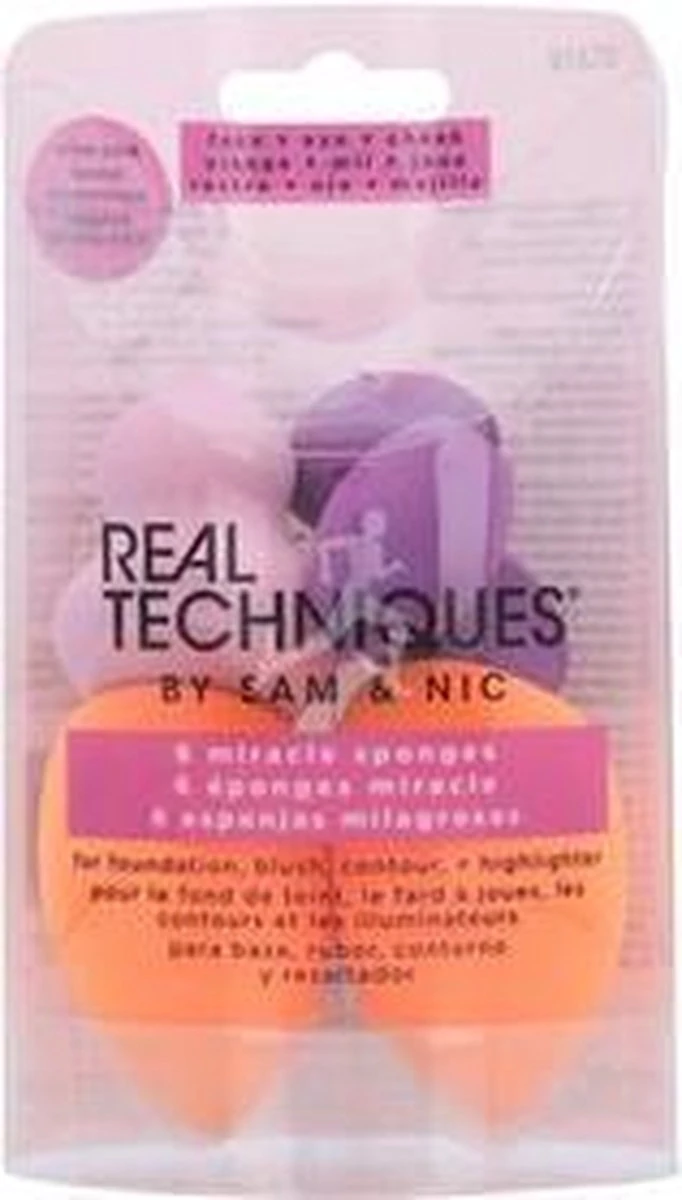 Real Techniques 6 Miracle Sponges - Make-up Spons 16 Real Techniques 6 Miracle Sponges - Make-up Spons - Afbeelding 14