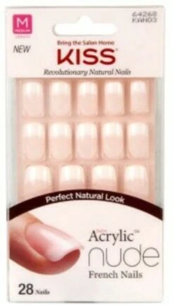 KISS - NUDE RECHT KUNSTNAGELS - Nepnagels -Beroemde Cosmetica Winkel 685x1200