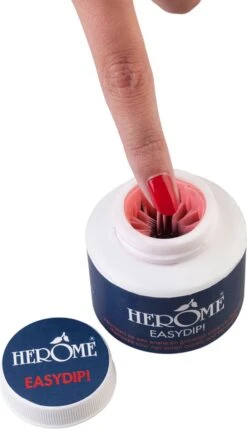 Herome Easydip Nagellakremover Nagellakverwijderaar - In Een Potje Met Ingebouwde Borsteltjes - Navulbaar Met Caring Nail Polish Remover -Beroemde Cosmetica Winkel 691x1200