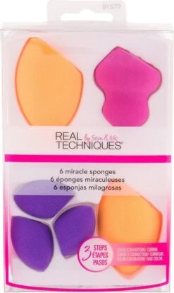 Real Techniques 6 Miracle Sponges - Make-up Spons 23 Real Techniques 6 Miracle Sponges - Make-up Spons -Beroemde Cosmetica Winkel 716x1200 2