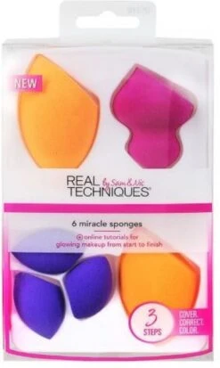 Real Techniques 6 Miracle Sponges - Make-up Spons 30 Real Techniques 6 Miracle Sponges - Make-up Spons -Beroemde Cosmetica Winkel 717x1200 3