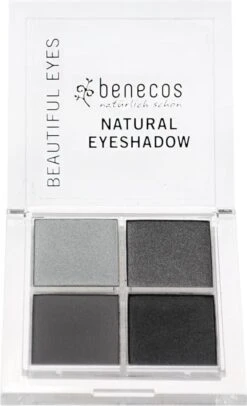 Benecos Vegan Oogschaduw Quattro - Smokey Eyes -Beroemde Cosmetica Winkel 730x1200 1