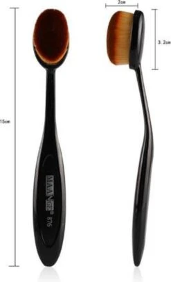 Brush - Make-up - Ovale Brush - Make Up Kwast - Make-up Kwast - Oval Make Up Brush - Foundation Brush - Make-up Brush | 1 Stuk -Beroemde Cosmetica Winkel 730x1200 3