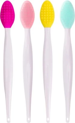 Merkloos Lip Scrub Borstel Set 4-delig - Mee Eters Verwijderen – Gezichtsreiniger – Gezichtsborstel Blackhead Remover -Beroemde Cosmetica Winkel 736x1200 1