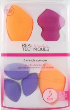 Real Techniques 6 Miracle Sponges - Make-up Spons 22 Real Techniques 6 Miracle Sponges - Make-up Spons -Beroemde Cosmetica Winkel 768x1200 4