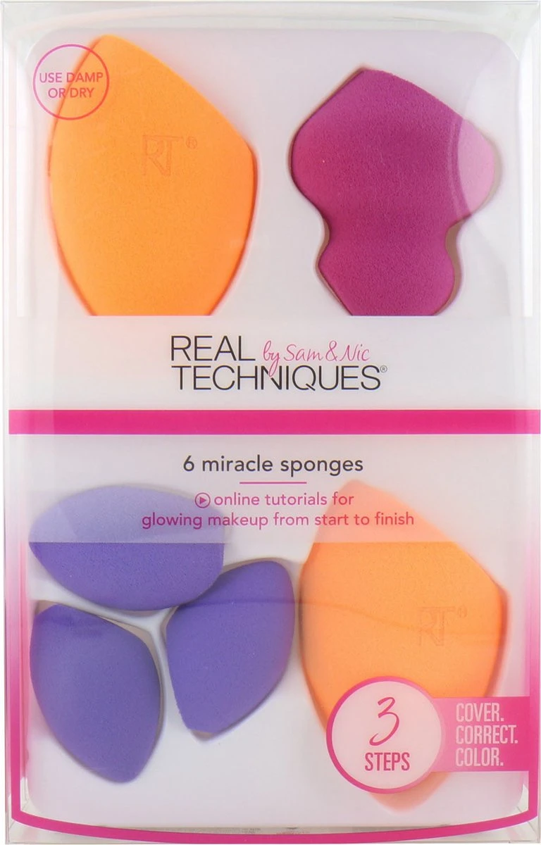Real Techniques 6 Miracle Sponges - Make-up Spons 7 Real Techniques 6 Miracle Sponges - Make-up Spons - Afbeelding 5