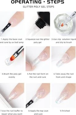 Elvi Polygel Nagels Kit - 6x15 Perfecte Polygel Kleuren Voor De Feestdagen- Nagelverlenging - Polyacryl UV Nagellak-Quick Extension Set- Polygel Color Changing Red-Pink-Polygel Starterspakket- UV Base & Top Coat-Slip Solution-100 Nagel Tips- -Beroemde Cosmetica Winkel 802x1200