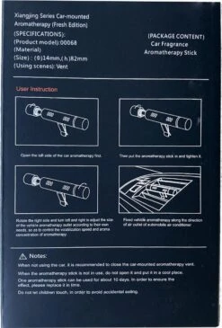 Luxe Auto Luchtverfrisser - 3 Aroma Geuren - Auto Verfrisser - Auto Luchtje - Zwart -Beroemde Cosmetica Winkel 811x1200 2
