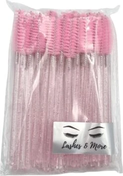 Wegwerp Wimper En Wenkbrauw Borsteltjes - Mascara Borsteltjes - 10 Stuks - Roze -Beroemde Cosmetica Winkel 840x1200 2