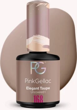 Pink Gellac - Elegant Taupe - Gellak - Vegan - Bruin - Creamy Finish - 15 Ml