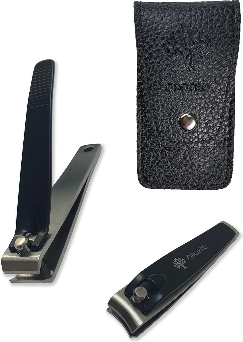 Gropro Nagelknippers - Zwart - Nagelknipper Set - Nagelknipper Groot En Klein 8 Gropro Nagelknippers - Zwart - Nagelknipper Set - Nagelknipper Groot En Klein - Afbeelding 6