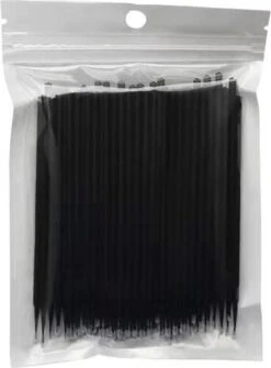 Lashes & More - 100 Stuks Wegwerp Microbrushes - Zwart - Wimpers Uitbreiding - Individuele Lash Verwijderen - Wattenstaafje - Micro Borstel Voor Wimper Extensions Tool- Microbrush -Beroemde Cosmetica Winkel 886x1200 4