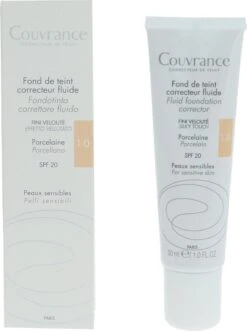Avene Couvrance Fluid Foundation Corrector SPF20 30ml -Beroemde Cosmetica Winkel 896x1200 1