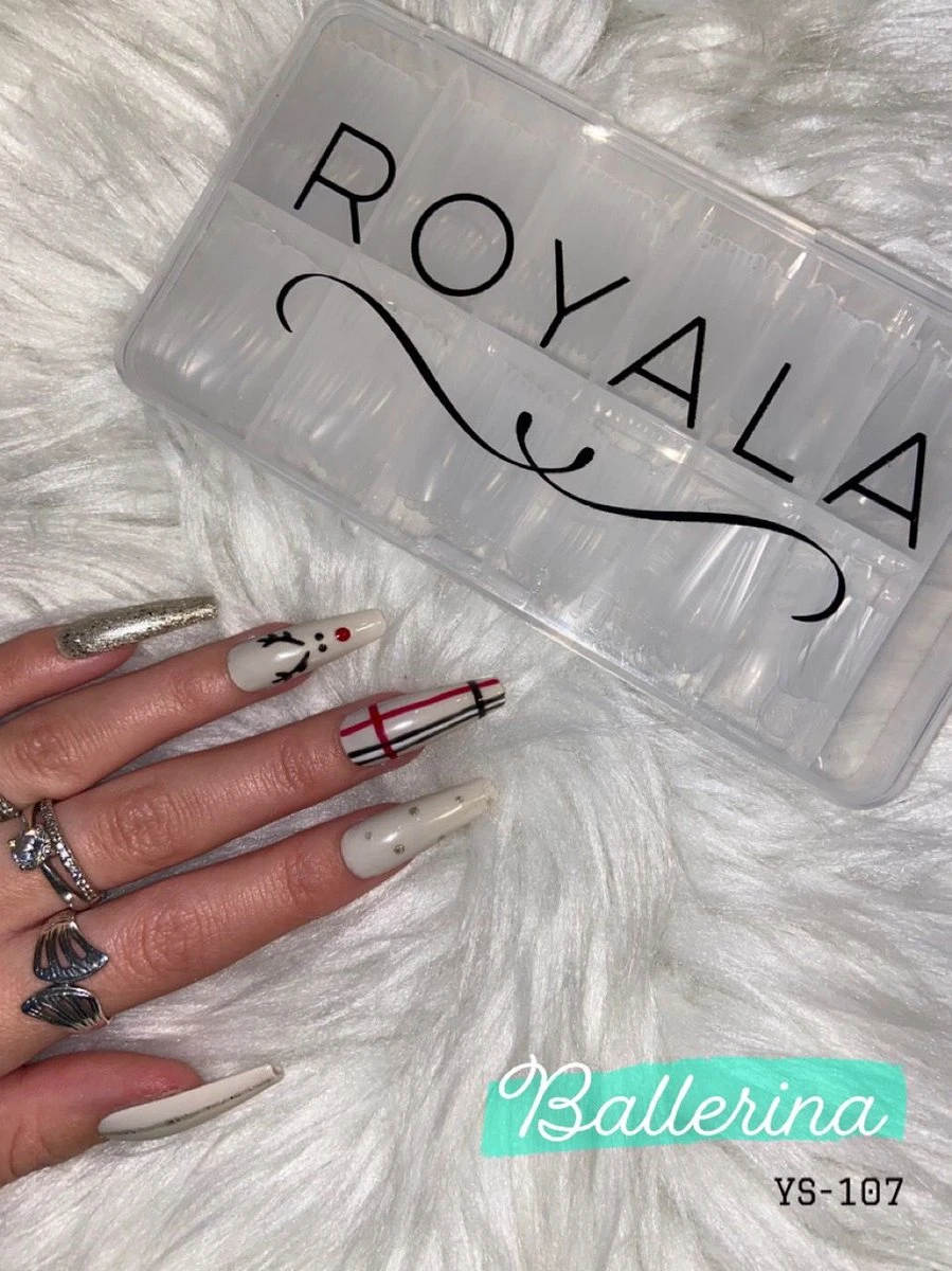 Royala 107 - Ballerina Coffin Binnen En Buiten Full Frosted - Full Cover - Nageltips - Nepnagels - Plaknagels - In Assortimentsbox - 120 Stuks 12 Maten - Voor Gellak Acrylnagellak En PolyGel Nagels - Royala Frosted Tips Line 8 Royala 107 - Ballerina Coffin Binnen En Buiten Full Frosted - Full Cover - Nageltips - Nepnagels - Plaknagels - In Assortimentsbox - 120 Stuks 12 Maten - Voor Gellak Acrylnagellak En PolyGel Nagels - Royala Frosted Tips Line - Afbeelding 6
