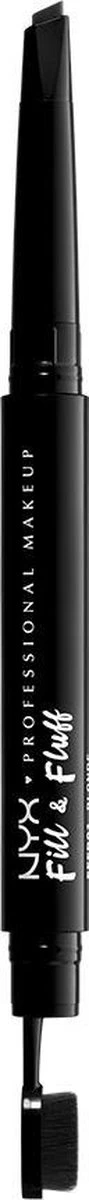 NYX Professional Makeup Fill & Fluff Eyebrow Pomade Pencil - FFEP08 Black - Wenkbrauw Potlood - 0,2 Gr