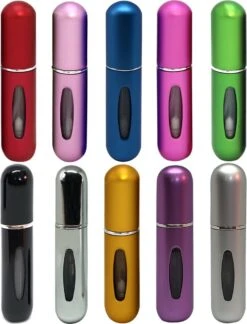 MaxedMore Navulbare Parfumverstuiver 5ml Zilver - 65 Keer Spraybare Parfum Verstuiver - Hervulbaar Tasverstuiver Voor Parfum - Meeneem Mini Geur Flesje Voor Op Reis - Lipstick Formaat Navulbaar Parfumflesje -Beroemde Cosmetica Winkel 915x1200 4