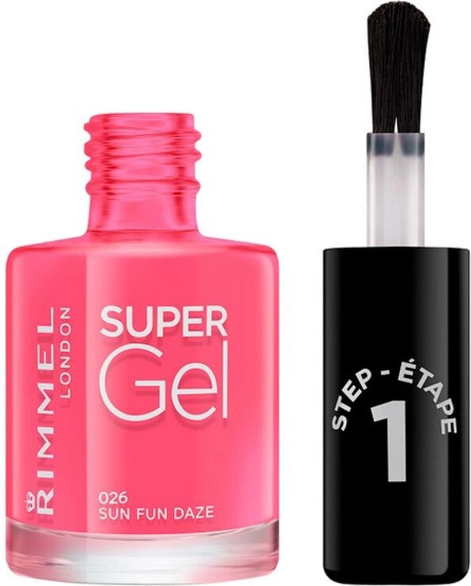 Rimmel London Super Gel Nagellak - 023 Grape Sorbet 7 Rimmel London Super Gel Nagellak - 023 Grape Sorbet - Afbeelding 5